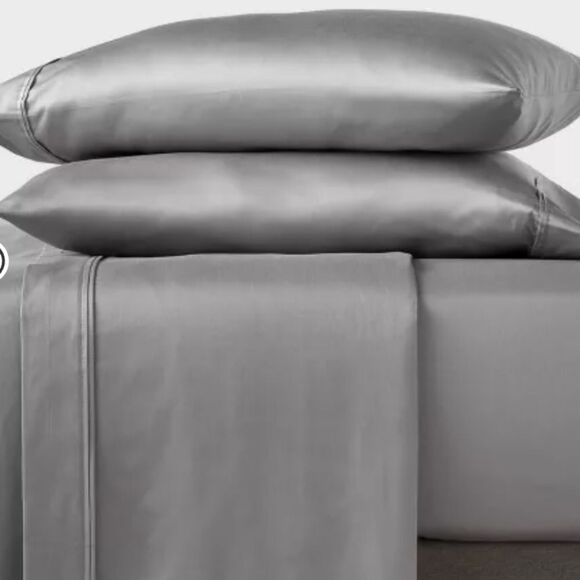 400 Thread Count Performance Flat Sheet - Threshold Classic Gray - Picture 1 of 4